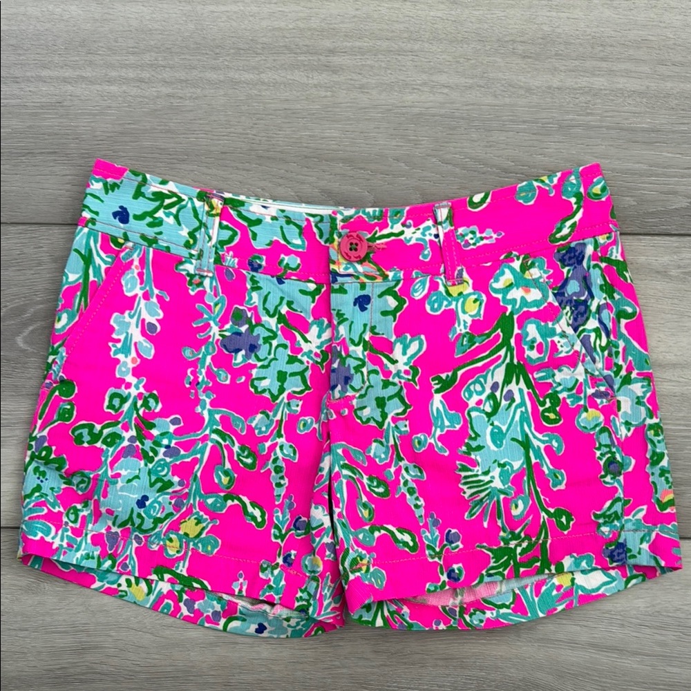 Lilly Pulitzer Pop Pink Southern Charm Callahan Shorts